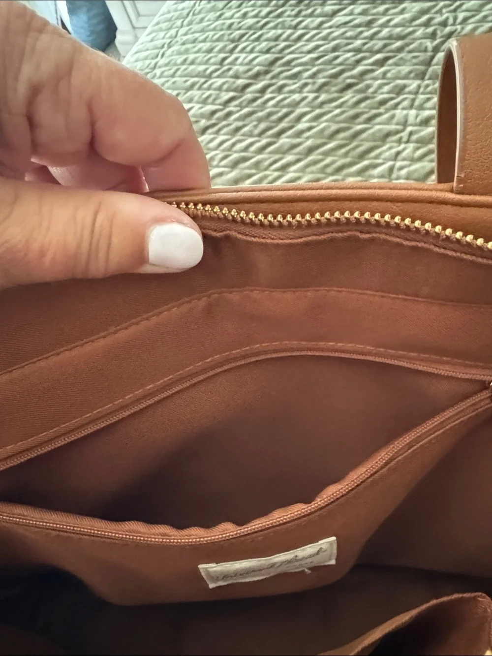 Universal Thread Brown Faux-Leather Everyday Tote